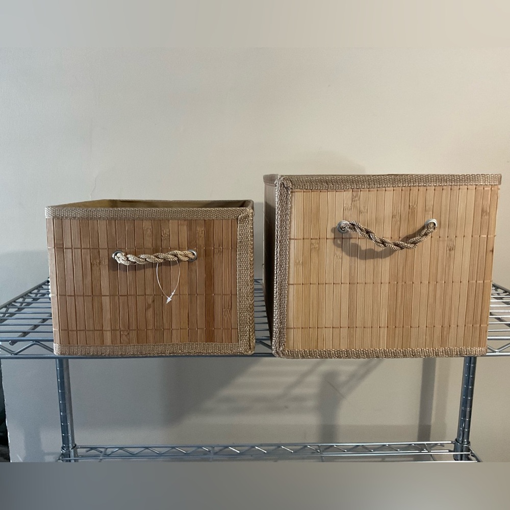 Natural Bamboo Storage Baskets